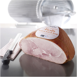 Cooked Ham Superior Ficelle VPF w/Rind Noixfine VacPack aprox. 8kg | per kg