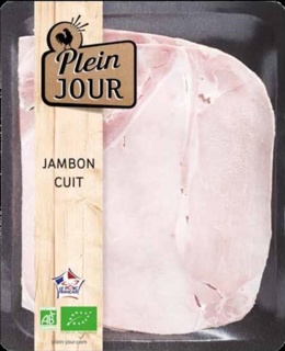Cooked Ham French Pork Organic Plein Jour 70gr Pack