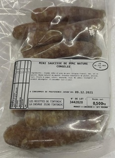Frozen Mini Sausage Pork 30gr Cote Food | 500gr/pack | per kg