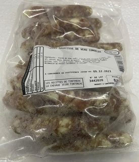 Frozen Mini Sausage Veal Cote Food 30gr | per kg