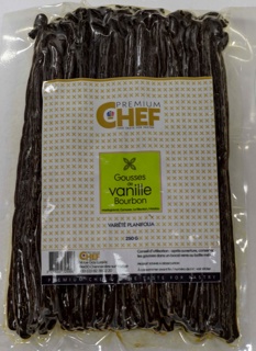 Vanilla Bourbon Beans 14-16cm Premium Chef 250gr Bag | per kg