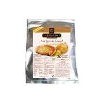 Frozen Foie Gras Duck Slices 60gr Jean Larnaudie 20cutlets/bag | Box w/5bags
